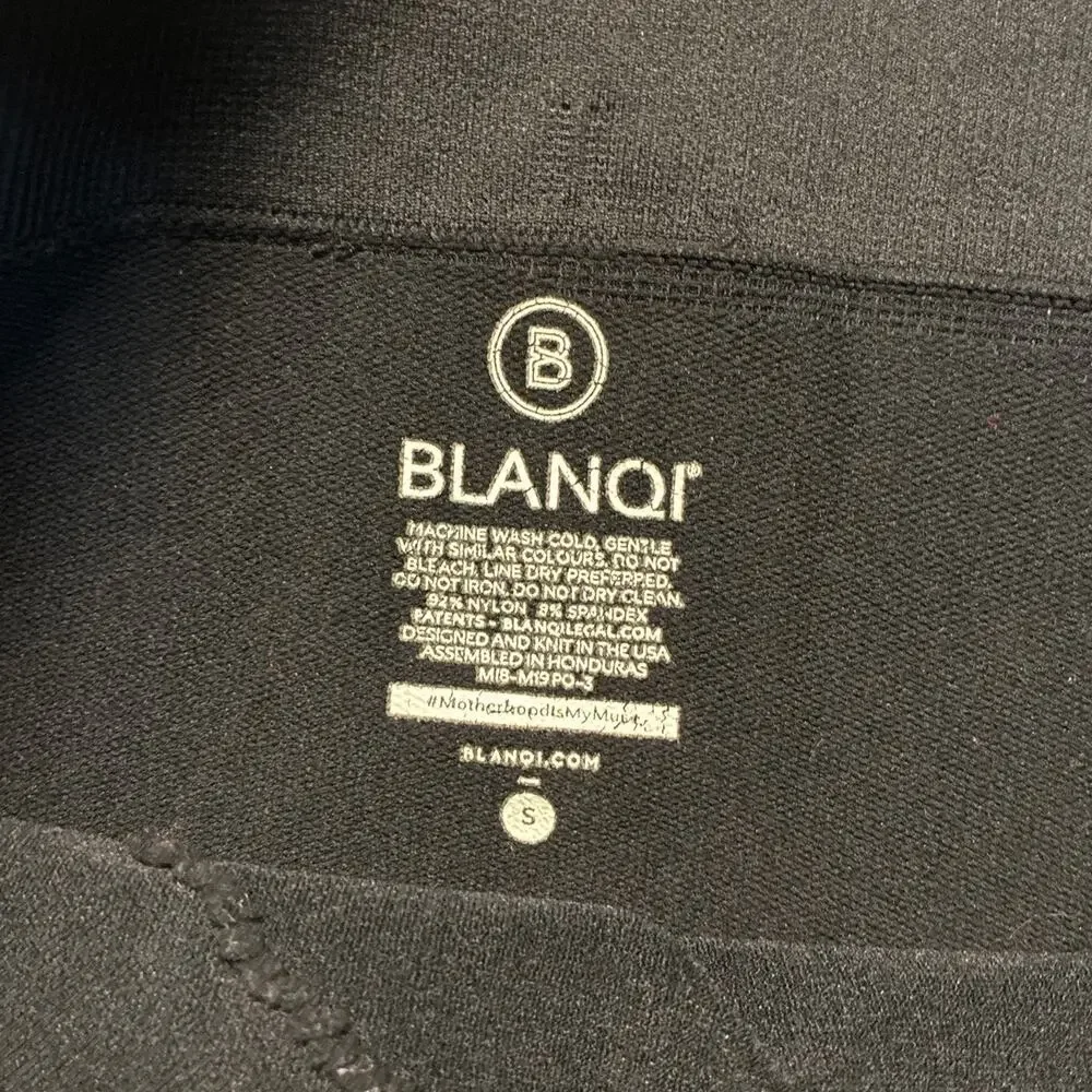 Blanqi Black Belly‎ Support Maternity Tights Leggings Size S